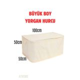 AYHOME Kalın Tela Kumaş En Büyük Boy Hurç Battal Boy Yorgan Döşek Yatak Hurcu Pencereli Hurç