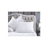AYHOME Kapitoneli Sıvı Geçirmez Yastık Alezi Yastık Koruyucu Yastık Kılıfı Pamuklu Beyaz50x70 Cm Ebatında