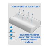 AYHOME Kavıslı Vısco Yastık Ortapedik Alçak Küçük Vısco Yastık Baş Boyun Omurga Ağrısı Yastığı Ince Yastık
