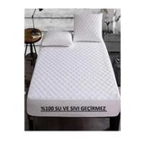 AYHOME Macaron Full Kenar Dolgulu Alez Beyaz Renk % Yüzde Yüz Sıvı Geçirmez 160 X 200 Büyük Alez