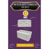 AYHOME Organizer Ev Düzenleyici Mega Boy Kutu Hurç Çeyiz Hurcu Fermuarlı Hurç Battal Boy Hurç