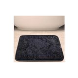 AYHOME Siyah Paspas 60 X 40 Cm Dikdörtgen Klozet Paspası Takımı Yıkanabilinir Koridor Salon Mutfak Halısı