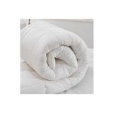 AYHOME Tek Kişilik Yorgan Antı Alerjik Antı Bakterıyal Sılıkon Yorgan 155 X 215 Cm Ebatında Pamuklu Beyaz