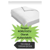 AYHOME Tek Kişilik Yorgan İç Kılıfı ( Şilte ) Pamuk Ham Bez Beyaz Mitil Yorgan Astarı