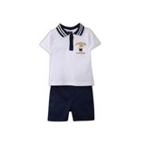 Ayı Baskılı Pike 2li Takım Erkek Bebek H2894A526SM, 5-6 Yaş
