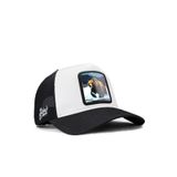 Ayı Logolu Beyaz-Siyah Trucker Şapka