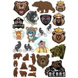 Ayı Sticker Set-10 15 Parça Telefon, Tablet, Defter, Laptop Sticker