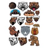 Ayı Sticker Set-17 13 Parça Telefon, Tablet, Defter, Laptop Sticker