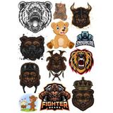 Ayı Sticker Set-9 12 Parça Telefon, Tablet, Defter, Laptop Sticker