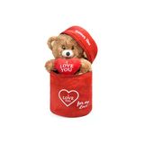 Ayıcı Oyuncak 140 Özel Kalpli (I Love You) Yazılı Sevimli Peluş Ayıcık - Peluş Çanta Içerisinde Sevgiliye