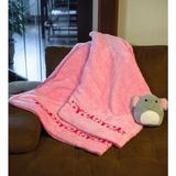 Ayıcı Oyuncak Baskılı Tek Kişilik Wellsoft , Peluş Tv Battaniyesi 110X150 cm - 110 x 150 cm - Pembe
