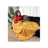 Ayıcı Oyuncak Ponponlu 200*220 Cm Pelüş Tv Battaniyesi (