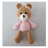 Ayıcık Bony Uyku Arkadaşı Amigurumi Organik Oyuncak