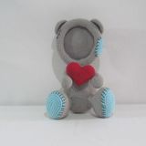 Ayıcıklı Fotoğraf Çerçevesi Amigurumi Organik Oyuncak