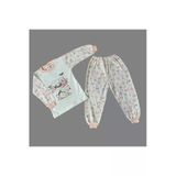 Ayıcıklı Kız Çocuk Pamuklu Pijama Takımı