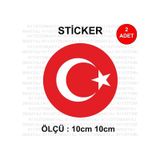 Ayıldız Bayrak Türk - Araba Kask Motosiklet Laptop Taplet Sticker