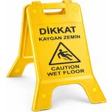 Ayışığı Kaygan Zemin Uyarı Levhası | Islak Zemin Uyarı Tabelası, Seyyar Plastik Uyarı Levhası 30X60 cm - 30 x 60 cm