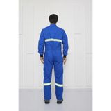 Ayışığı Reflektörlü Iş Tulumu – 16/12 Gabardin, Dayanıklı Iş Güvenliği Tulumu - Saks - XL