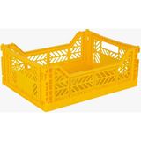 Aykasa 403014 Midibox Yellow Katlanabilir Kasa - Sarı - 40 x 30 x 14 cm