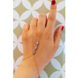 Aykat ELD-21 Rose Şahmeran Eldiven Ele Takılan Şahmeran Gümüş Bileklik