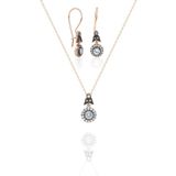 Aykat SET-383 Kadın Gümüş Takı Seti