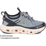 Ayk's Indigo-Lacivert Tekstil Ortopedik Çocuk Spor Ayakkabı BXZ001 P Geniş Kalıp - (ClearEyelets)Black-RadiantOrchid