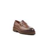 Ayk's Kahve Hakiki Deri Eva Tabanlı Erkek Klasik Casual Ayakkabı Loafer 2872 M
