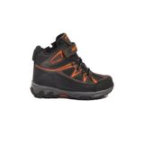 Ayk's Kahve-Turuncu İçi Polarlı Kaymaz Tabanlı Erkek Çocuk Outdoor Trekking Bot 2301 F