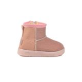 Ayk's Pembe Simli İçi Kürklü Soğuğa Dirençli Bebek Panduf Bot 1212 B