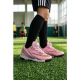 Ayk's Pembe-Siyah Akıllı Bağcıklı Unisex Çocuk Halı Saha Ayakkabısı 620