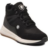 Ayk's Siyah-Beyaz Bağcıklı Bilek Boy Kaymaz Taban Unisex Outdoor Trekking Sneaker Bot 2880 - Siyah - Beyaz