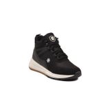 Ayk's Siyah-Beyaz Bağcıklı Bilek Boy Kaymaz Taban Unisex Outdoor Trekking Sneaker Bot 2880