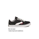 Ayk's Siyah Dar Kalıp Erkek Kanvas Hava alabilen Rahat Sneaker Spor Ayakkabı 1002 G