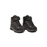 Ayk's Siyah İçi Polarlı Kaymaz Tabanlı Erkek Çocuk Outdoor Trekking Bot 2301 P