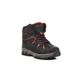 Ayk's Siyah-Kırmızı İçi Polarlı Kaymaz Tabanlı Erkek Çocuk Outdoor Trekking Bot 2301 P
