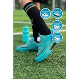 Ayk's Turkuaz-Siyah Akıllı Bağcıklı Unisex Çocuk Futbol Ayakkabısı Halı Saha 620 P-F