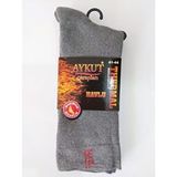 Aykut Termal Havlu Çorap Erkek 41-44 Tekli Yüksek Konforlu Malzeme Özellikleriyle - 41 - 44 - Gri
