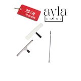 AYLA STAND 50 CM SOPA Profesyonel Pencere Temizleme Seti, Duş ve Cam Sileceği 35cm çekçek+35 Peluş takım