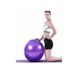 AYLA STAND 65 Cm Fitilli Pilates Topu Ve Pompa Seti Plates Denge Yoga Spor Egzersiz Top