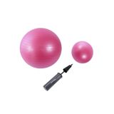AYLA STAND 65 cm Pembe + 25 cm Pilates Topu 2'li Set, Pompa Dahil