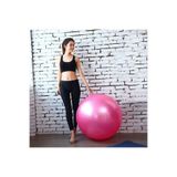 AYLA STAND Pilates Topu, Yoga Topu, Masaj Egzersiz Topu, Pembe, Pompa Dahil