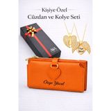 Ayleen Ayz İsme Kişiye Özel Kadın Deri Cüzdan Kolye Hediyeli SEVGİLİYE ANNEYE ARKADAŞINIZA KENDİNİZE HEDİYE