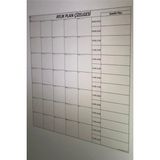 Aylık Planlayıcı Takvim Çizelgesi 100X100 Cm, Beyaz Tahta, Pratik ve Şık Tasarım - Ahşap - Beyaz - Seçenek 1