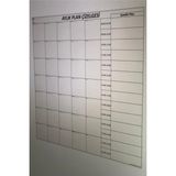Aylık Takvim Çizelgesi, 100X100 Cm, Kullanışlı ve Şık Tasarım - Ahşap - Bej - Siyah - Seçenek 1