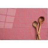 Aylina Cam Kesme Tahtası | Baskılı Kesim Tablası | 25 x 35 cm - Kırmızı - Beyaz