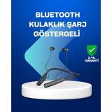 Aylina Mey Ithalat® Boyun Askılı Kablosuz Bluetooth Kulaklık – Aktif Gürültü Önleme, LCD Ekranlı