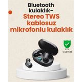 Aylina Mey Ithalat® Tws Bluetooth Kulaklık Kulak Içi Kablosuz Dijital Göstergeli Çağrı Cevaplayabilen