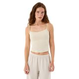 Ayma Active Basic Askılı Atlet - EcoVero Viskoz, Çift Katlı, Askılı, Geniş Yaka, Basic ve Günlük (Krema, S)