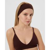 Ayma Active Bordo Kahverengi Organik Pamuk Basic Yoga, Pilates, Spor, Koşu, Tenis Saç Bandı - Kestane - Standart