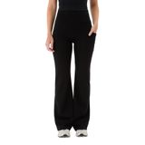Ayma Active Cepli Flare Pantolon – Bol Paça, Yüksek Bel, Korsajlı ve Rahat Kesim, EcoVero™ Kumaş (Siyah, XS)